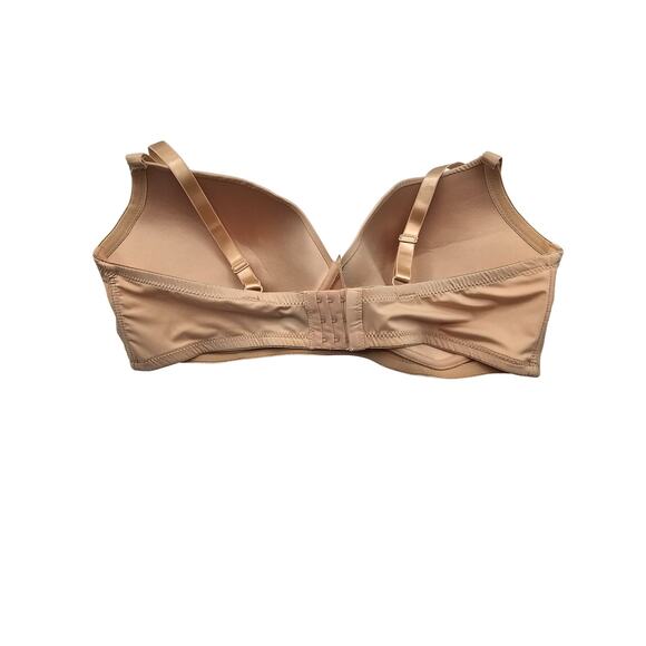 Pure Beauty by Rene Rofe Womens Sz 42DD T Shirt Bra Solid beige - Picture 3 of 4